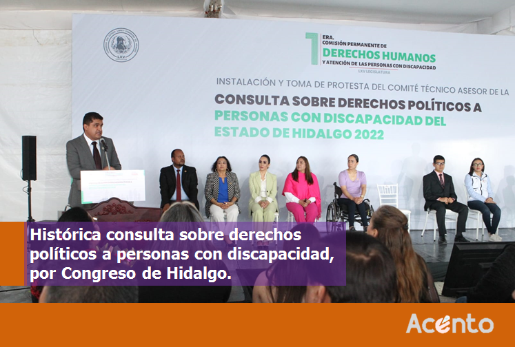Inicia la Consulta sobre los Derechos Políticos de personas con discapacidad, es histórico.