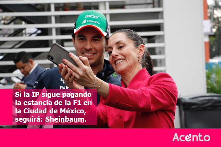 Seguirá habiendo F1 en México, hasta que los empresarios quieran: Claudia Sheinbaum.