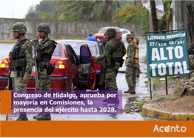 Fuerzas Armadas en las calles hasta 2028, avanza en Hidalgo.