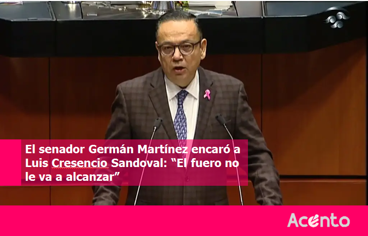 El uniforme, no lo hace más, ni mejor mexicano, le dice Germán Martínez a titular de SEDENA.