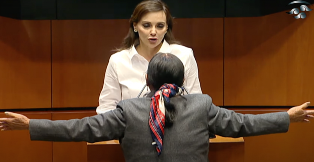 Nueva gresca en el Senado: Lilly Téllez vs. senadores de Morena.