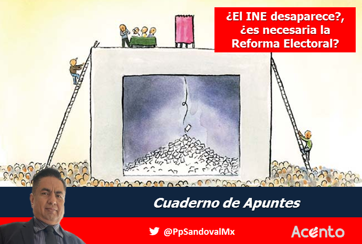¿El INE desaparece?, ¿es necesaria la Reforma Electoral?, por José Sandoval.