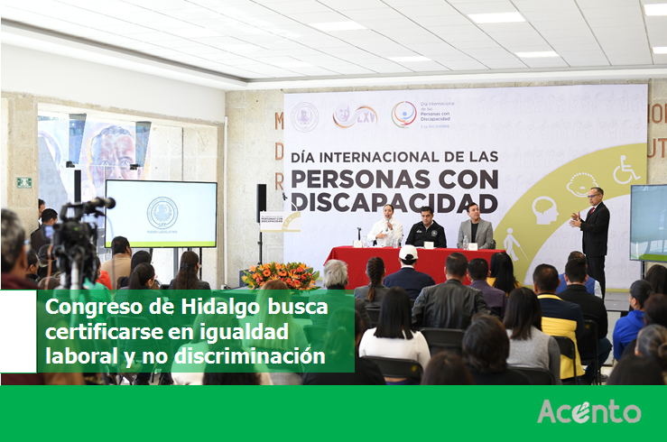 Congreso de Hidalgo busca certificarse en igualdad laboral y no discriminación