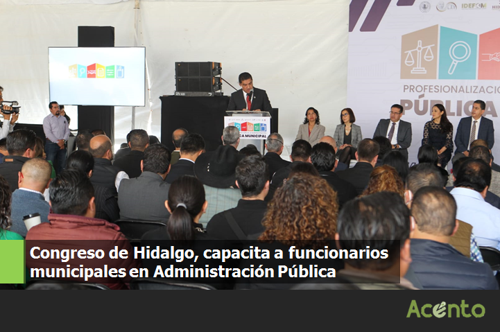 Capacitan a funcionarios municipales en el Congreso de Hidalgo.