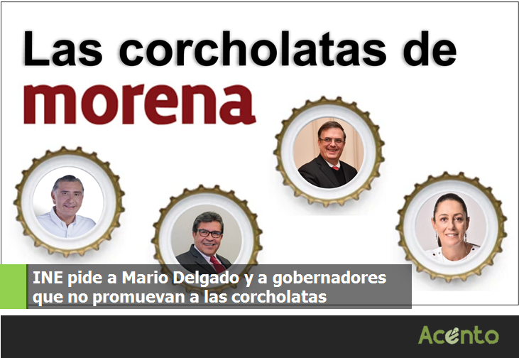 ¡Fuera manos!, le pide el INE a Mario Delgado y Gobernadores no promocionar a las corcholatas.