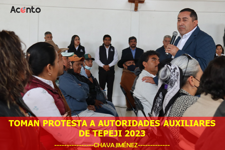 Toman protesta órganos auxiliares en Tepeji para el periodo 2023