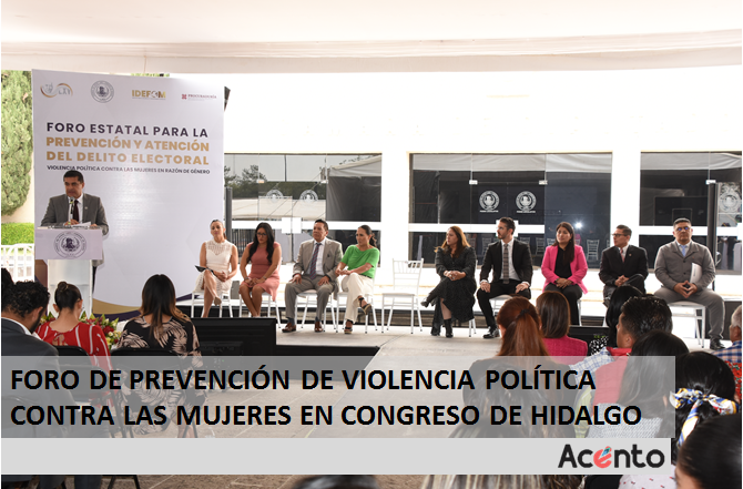 Congreso de Hidalgo, realizó foro sobre violencia política contra las mujeres