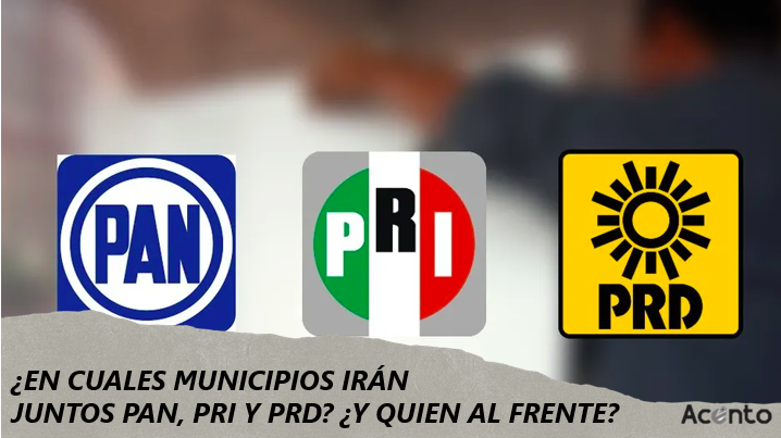 ¿En cuáles municipios contenderán juntos PAN, PRI y PRD en la elección 2024?