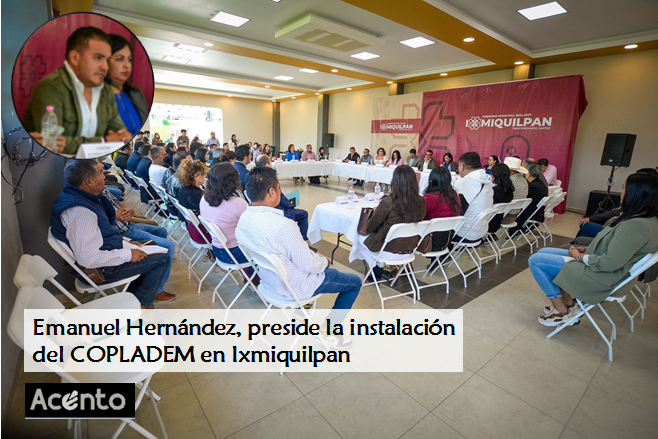 Emanuel Hernández, preside la  instalación del Comité de Planeación para el Desarrollo Municipal (COPLADEM) en Ixmiquilpan