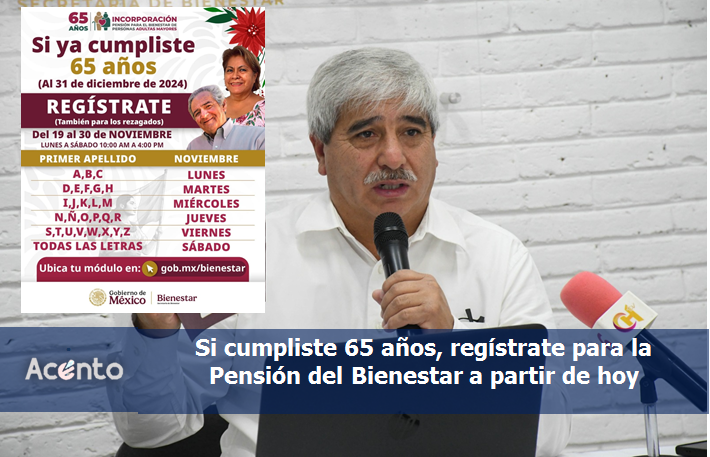 En Hidalgo inicia el registro a la pensión para el bienestar, de las personas adultas mayores de 65 años