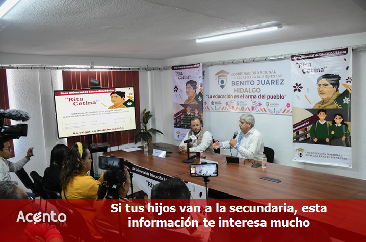 Educación Inicia el registro en línea de la Beca “Rita Cetina” para Estudiantes de Secundaria de todo Hidalgo.