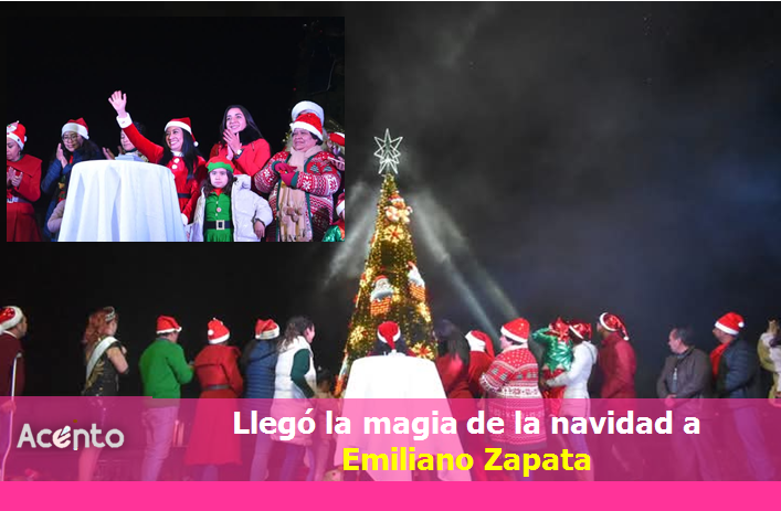 Las calles de Emiliano Zapata, se llenaron de fiesta, color y alegría, con el Desfile de Navidad 2024 y la inauguración de la Eco pista de Hielo que llega por primera vez.