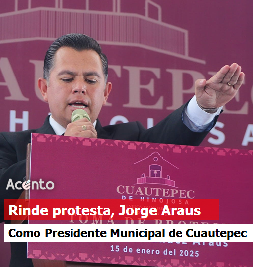 Rinde protesta Jorge Hernández Araus, como alcalde de Cuautepec