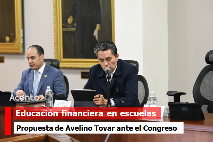 Avelino Tovar, propone implementar la educación financiera en escuelas