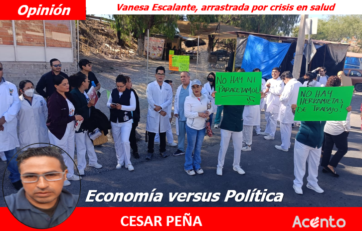 Vanesa Escalante, arrastrada por la crisis de salud