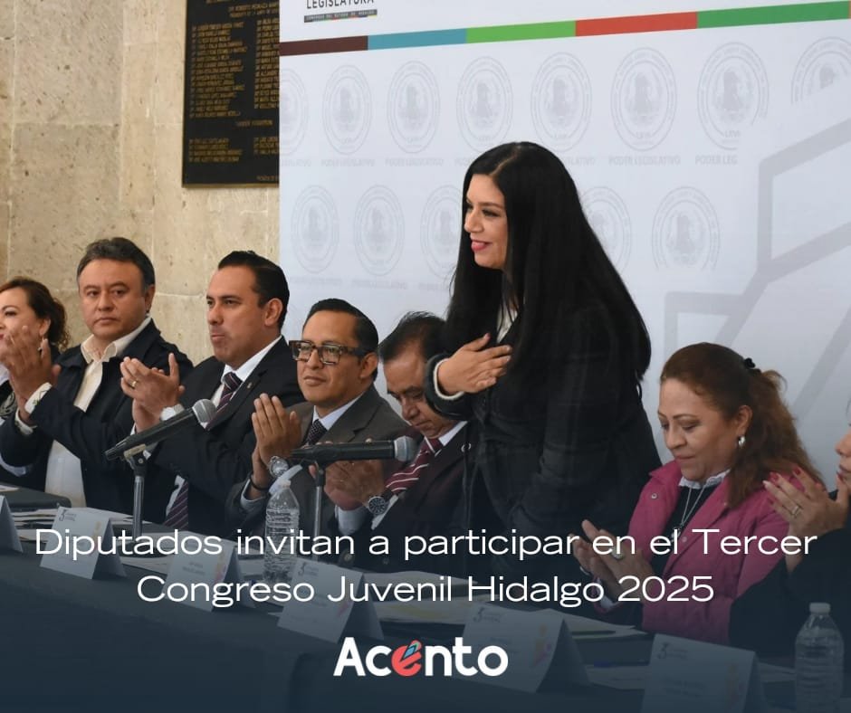 Poder Legislativo invita a jóvenes a participar en tercer Congreso Juvenil Hidalgo 2025
