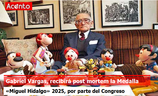 Congreso del estado entregará medalla “Don Miguel Hidalgo y Costilla” 2025 al maestro Gabriel Vargas Bernal