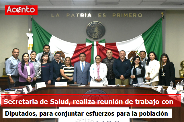 Secretaría de Salud se reúne con el Congreso de Hidalgo, para sumar esfuerzos a favor de la salud de la población