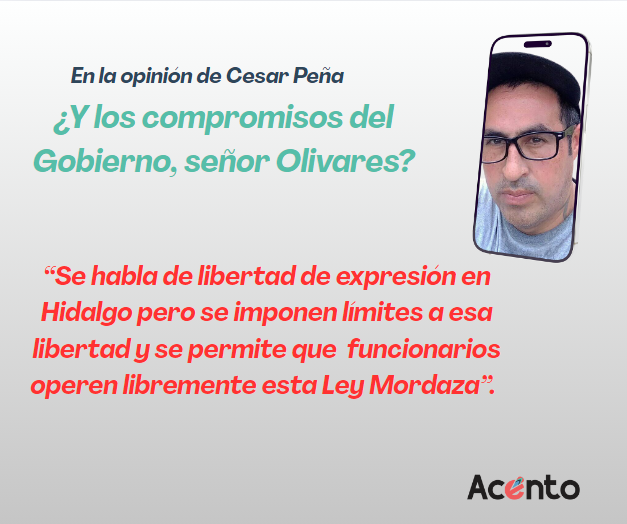 ¿Y los compromisos del Gobierno, señor Olivares?
