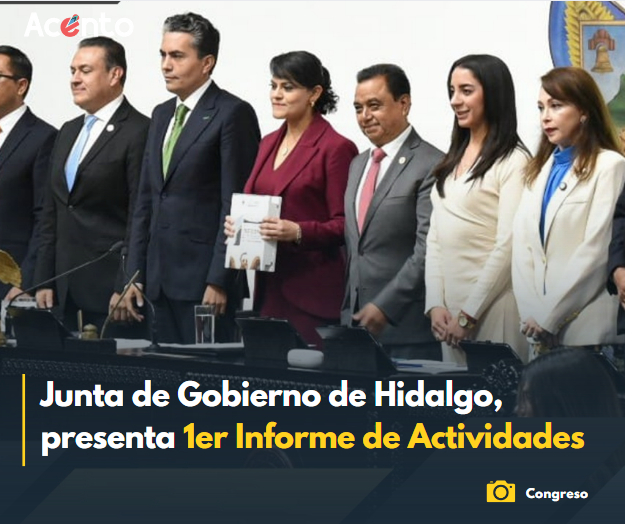 Junta de Gobierno del Congreso del Estado de Hidalgo entrega primer Informe de Actividades