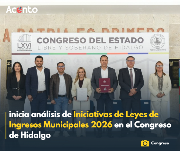 Congreso de Hidalgo inicia análisis de Iniciativas de Leyes de Ingresos Municipales 2026