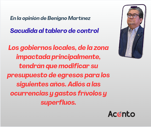 Sacudida al tablero de control