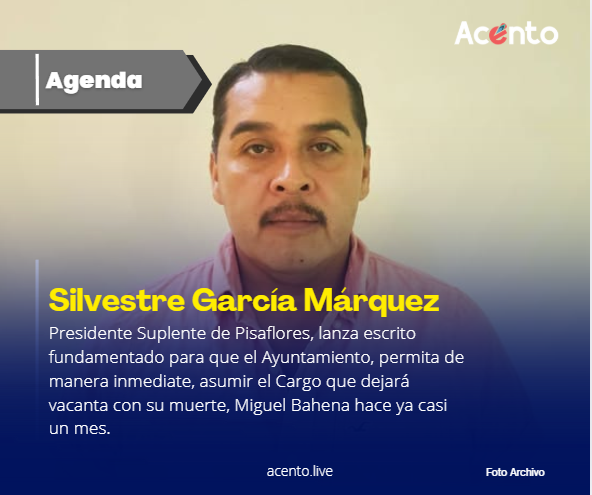 Silvestre García Márquez, pide asumir gobierno de Pisaflores.
