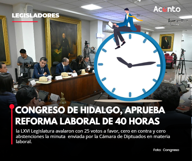 Legisladores aprueban minuta federal para reducir la jornada laboral en el país