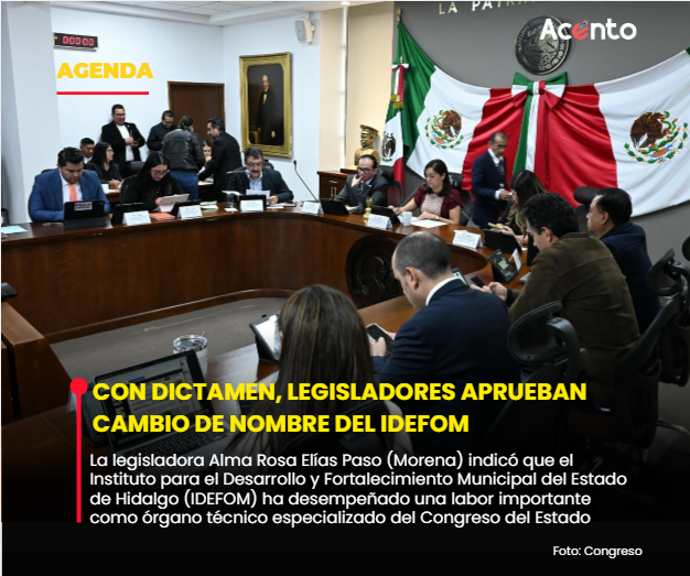 Con dictamen, legisladores aprueban cambio de nombre del IDEFOM