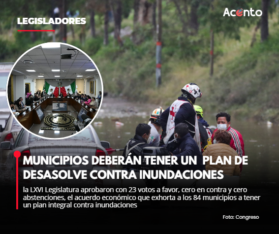 LXVI Legislatura exhorta a municipios a implementar un plan de desazolve contra inundaciones