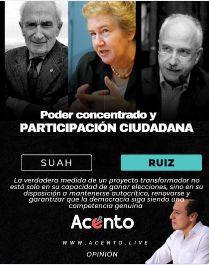 Poder concentrado y participación ciudadana: reflexiones para fortalecer nuestro proyecto político.