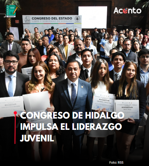 Congreso de Hidalgo impulsa el liderazgo juvenil con la toma de protesta de “Reflejo Líder”