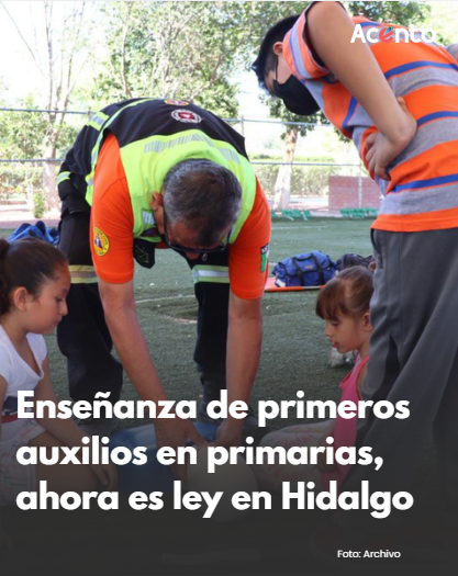 Congreso de Hidalgo avala reforma educativa para enseñar primeros auxilios y fortalecer valores cívicos en estudiantes