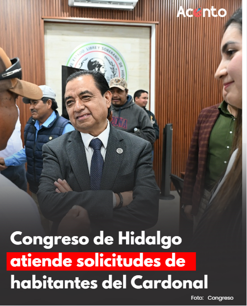 Congreso de Hidalgo atiende solicitudes de habitantes del Cardonal