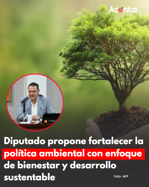 Diputado propone fortalecer la política ambiental con enfoque de bienestar y desarrollo sustentable